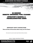 Aquabot turboT Operator`s manual