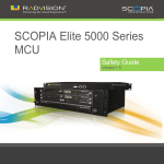 RADVision Scopia Elite 5100 Series Instruction manual