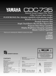 Yamaha CDC-735 Owner`s manual