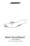 Bose SoundSport User`s guide