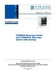 U-Line 2175BEVS Installation guide