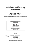 Alpha Boilers SY24 Technical data