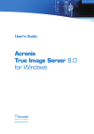ACRONIS TRUE IMAGE 8.0 User`s guide