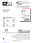 Windsor SABER S34 Operating instructions