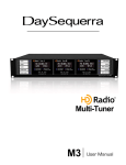 DaySequerra M3 User manual