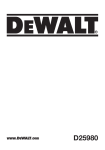 DeWalt D25980 Technical data