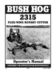Bush Hog 2315 Operator`s manual