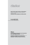 Clarion NX602 Installation manual