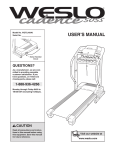 Weslo WCTL94240 User`s manual