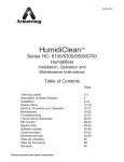 Armstrong HC-6300 Troubleshooting guide