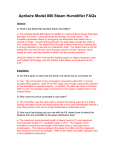 Aprilaire 800 Troubleshooting guide