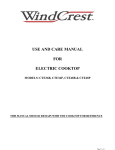 Wind Crest CTE48B Operating instructions