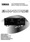 Yamaha EMX-100RDS Owner`s manual