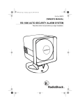 Radio Shack RS-1000 Owner`s manual