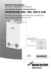 Worcester Greenstar Ri Instruction manual