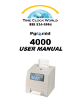 Pyramid 4000HD User manual