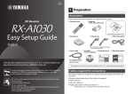 Yamaha RX-A1030 Setup guide