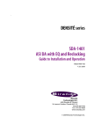 Electia SDA-9 Operating instructions