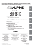 Alpine VPA-B211P Owner`s manual