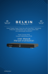 Belkin Power Console PF30 User manual