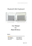 B-Speech MiniPad User manual