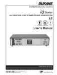 Dukane iQ Series User`s manual