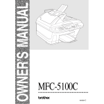 Brother MFC-5100C Owner`s manual