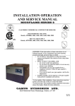 Camus Hydronics MFW400 Service manual