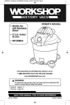 Workshop WS1200DE0 Owner`s manual