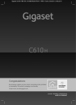 Siemens Gigaset C610H Specifications