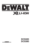 DeWalt DCS380 Technical data