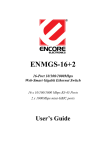 Encore ENMGS-16+2 User`s guide