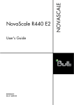 Bull NovaScale R440 E2 User`s guide