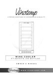 Vinotemp VT-32 Operating instructions