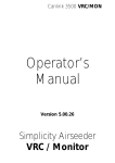 Simplicity 3000 Operator`s manual