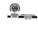 Dixon Zeeter Zero-Turn Riding Mower Operator`s manual
