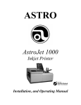 Astro Machine AstroJet 1000 Specifications