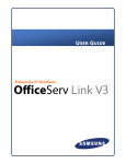 Samsung OFFICESERV 700 Series User guide