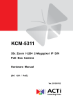 ACTi KCM-5311 Hardware manual