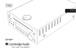 Cambridge Audio ONE User`s manual