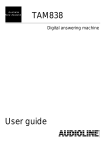 AUDIOLINE 30 User guide