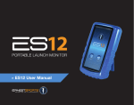 Ernest Sports ES12 User manual