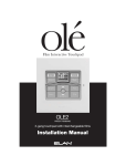 Elan OLEXL Installation manual
