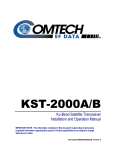 Comtech EF Data KST-2000A Product specifications