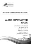 AUSTRALIAN MONITOR CONTRACTOR TOOLS - Specifications