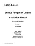 Sandel SN3308 Installation manual