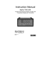 EUTECH INSTRUMENTS ALPHA CON 1000 CONDUCTIVITY CONTROLLERTRANSMITTER (REVISION 3) Instruction manual