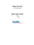 ZyXEL Communications ISDN Terminal Adapter Omni.Net Lite User`s guide