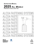 Alcoa 2025 Series Instruction manual