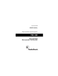 Radio Shack Micro-43 Owner`s manual
